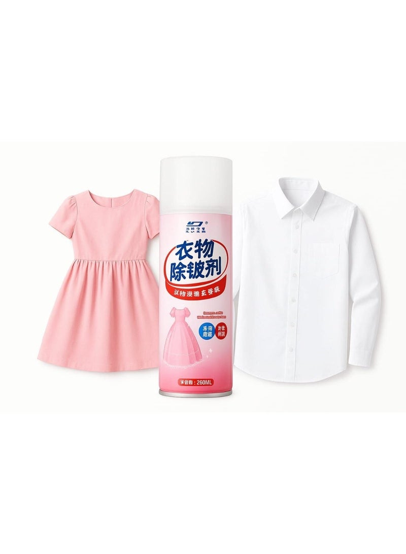 سبراي مزيل تجاعيد الملابس 260 مل – ينعّم الأقمشة فوراً ويزيل التجاعيد والروائح الكريهة، تركيبة فعّالة تعيد للملابس مظهرها الأنيق بدون كيّ – مناسب للسفر والاستخدام اليومي - Image 4